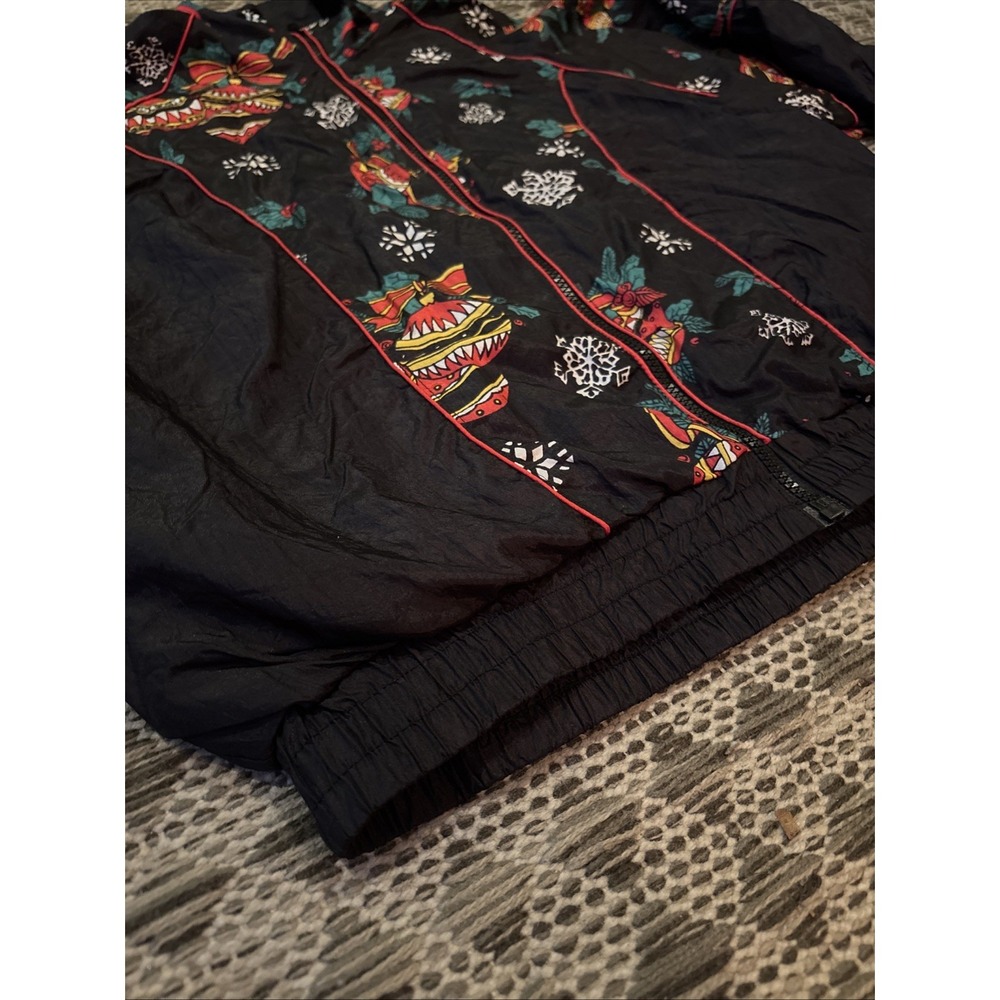 Active Elements Vintage 80s Windbreaker Jacket Women's Ugly Christmas Size M NWT - Picture 5 of 11